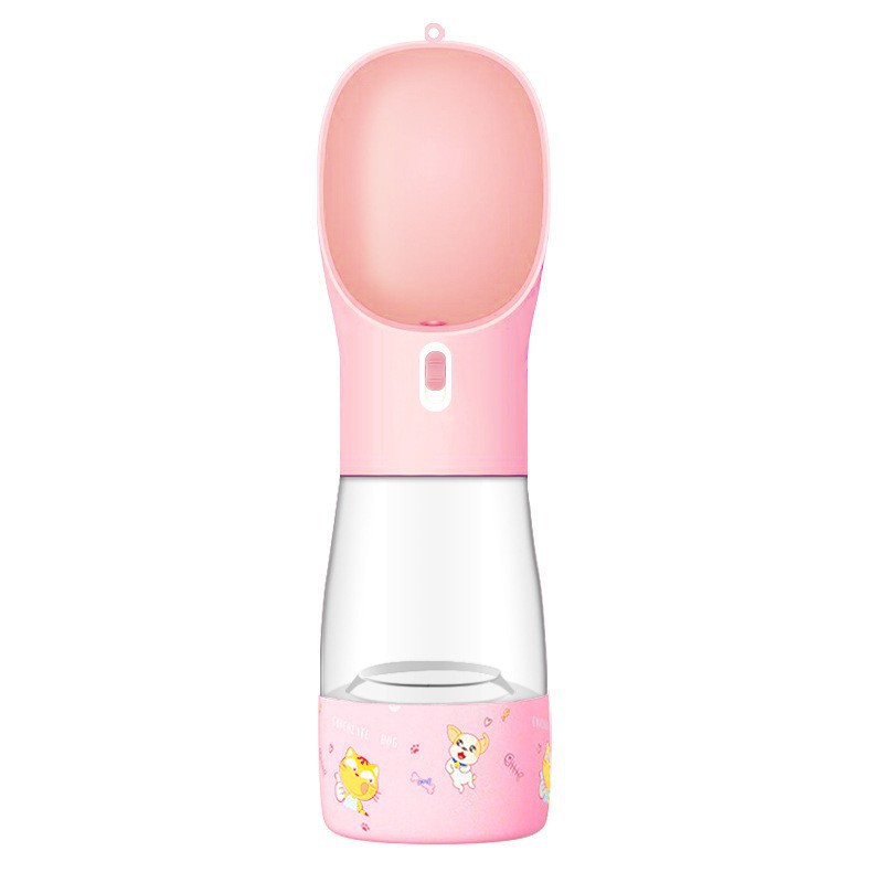 Portable pet water bottle and feeder