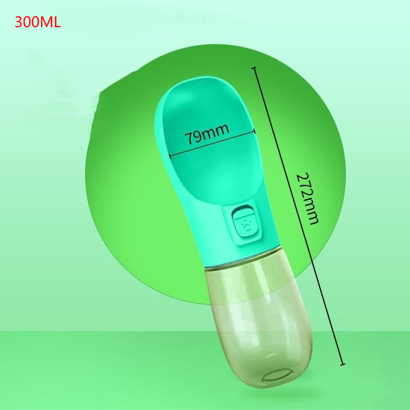 Portable pet water bottle and feeder
