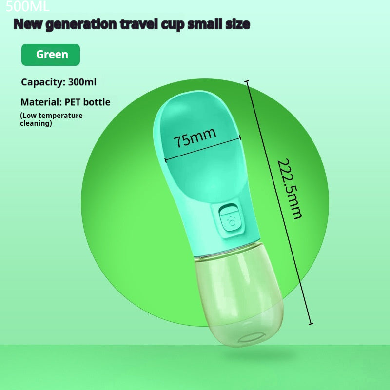 Portable pet water bottle and feeder