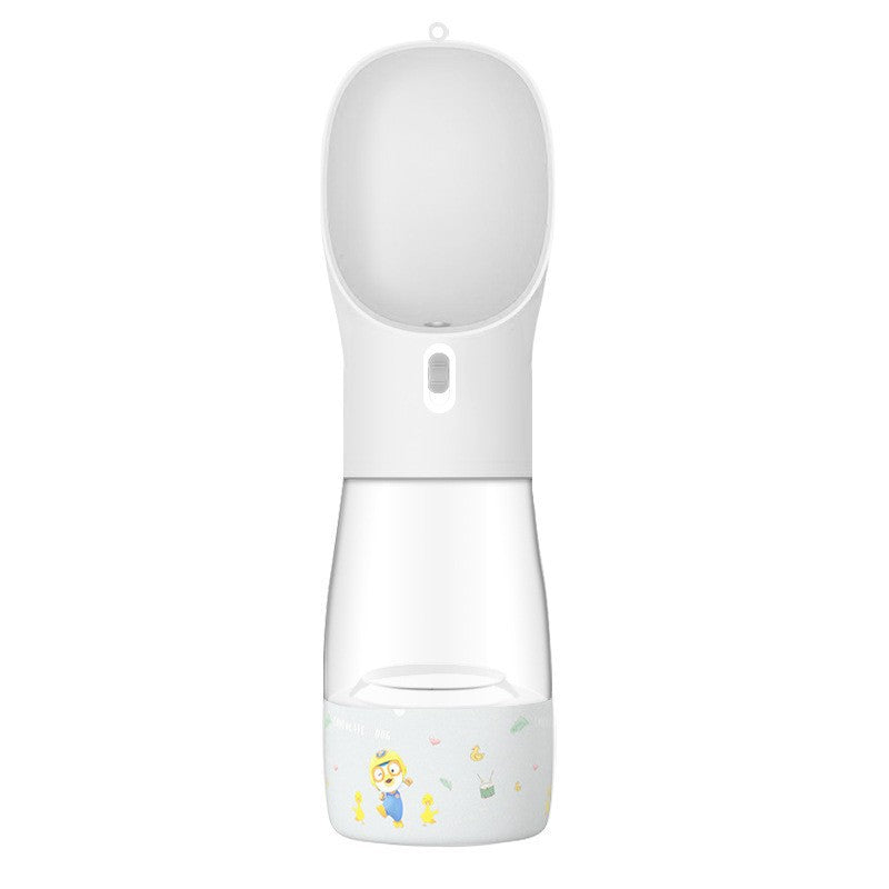 Portable pet water bottle and feeder