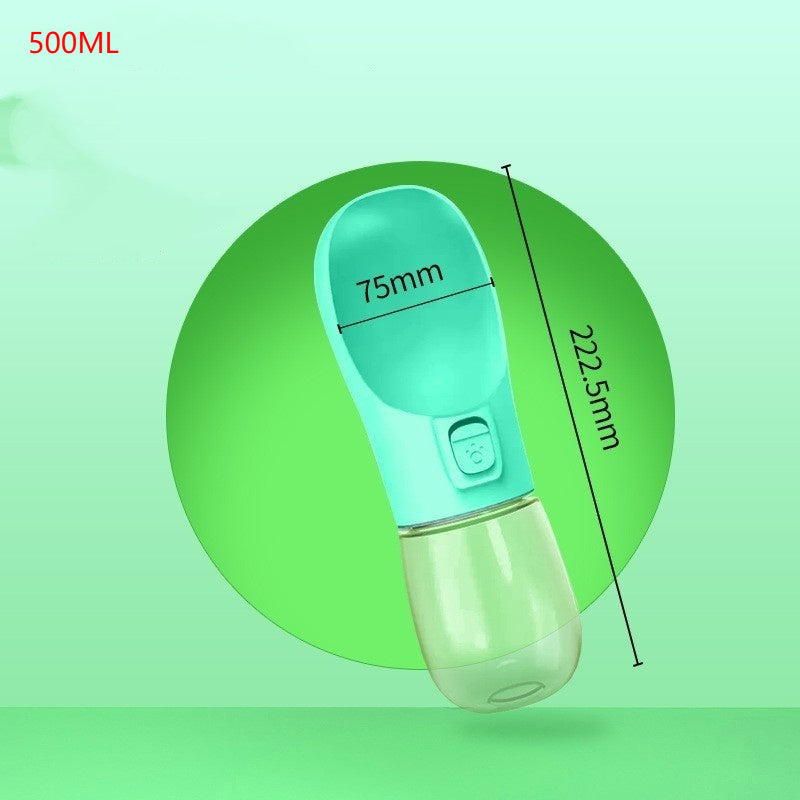 Portable pet water bottle and feeder